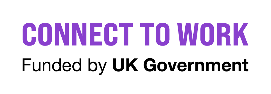 CtW-LOGO-MAIN-RGB-COL (1) Connect to Work Funded by UK Government logo