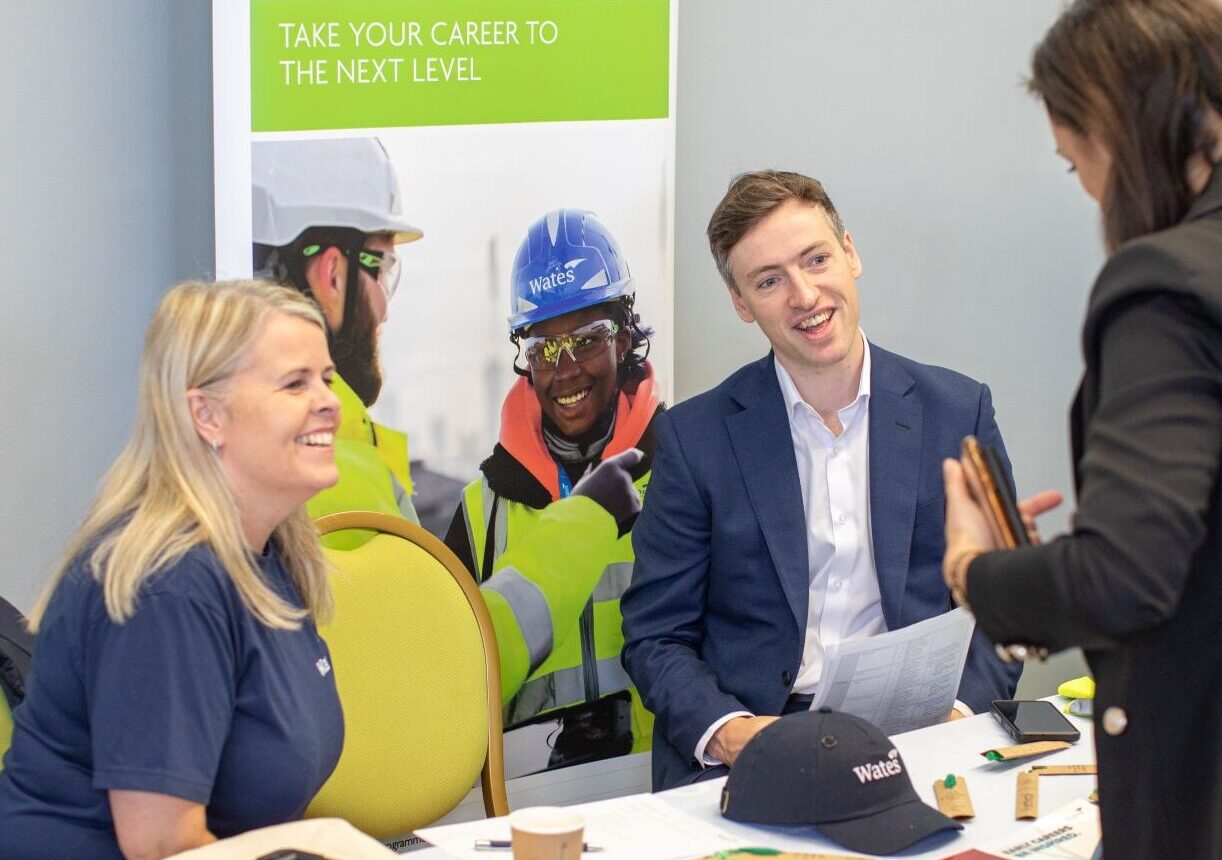 Decorative: Wates staff at recruitment fair
