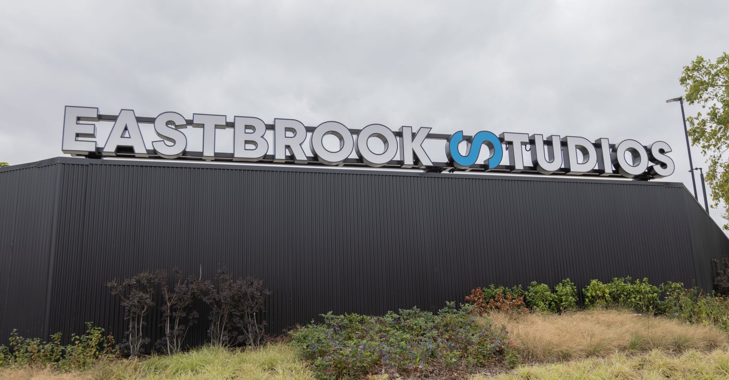 Sign for Eastbrook Studios in Barking and Dagenham