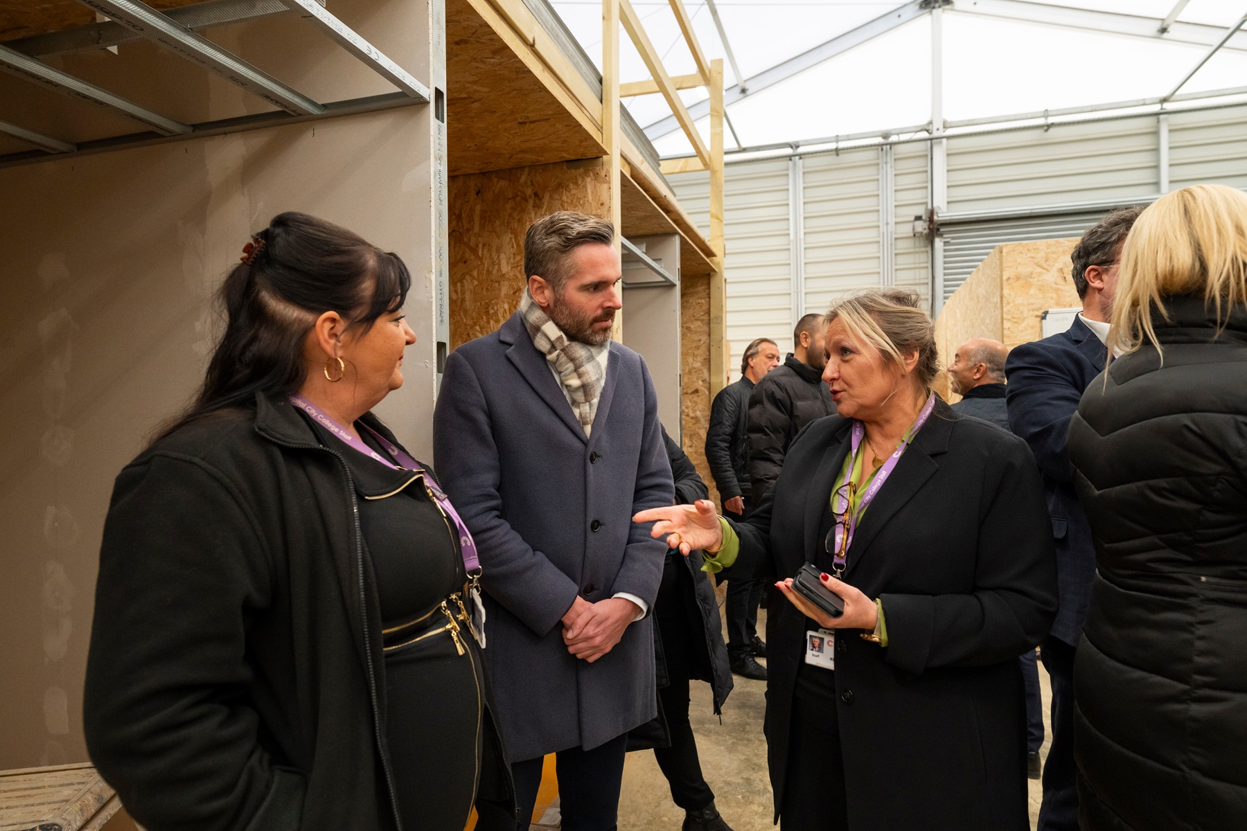 Tom Copley meets with Enfield Construction Skills Academy staff