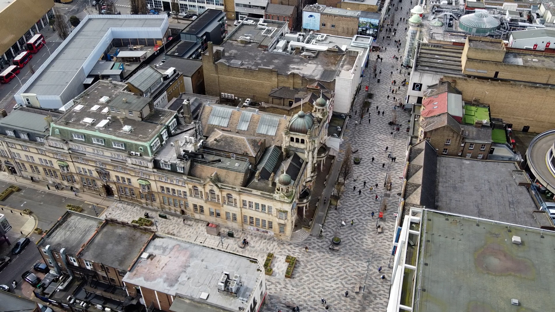 Ariel shot of Ilford, Redbridge