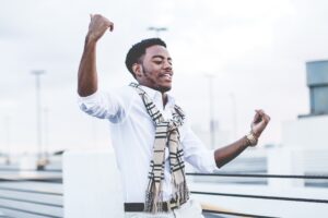 Photo of happy man - decorative